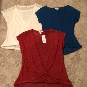 Shirt Lot - 3 Identical Teal, Burnt Orange, Teal